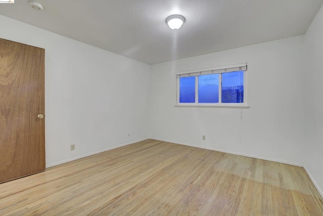 empty room featuring light hardwood / wood-style flooring