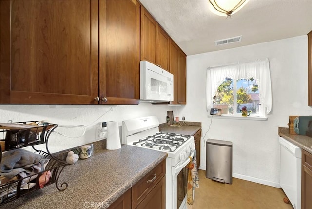 kitchen with white appliances