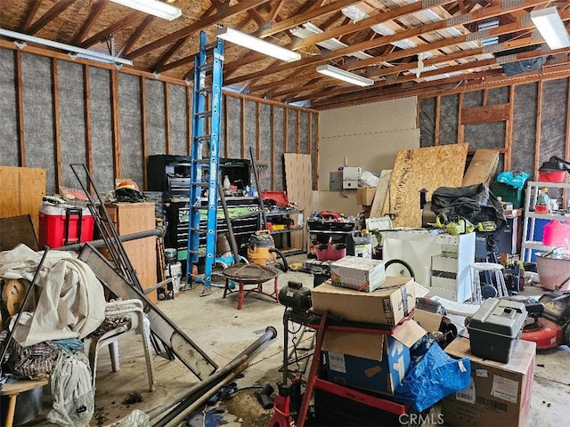 storage area with a garage