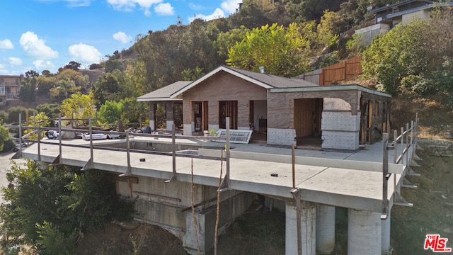 view of rear view of property