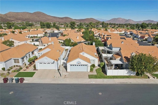 aerial view featuring a mountain view