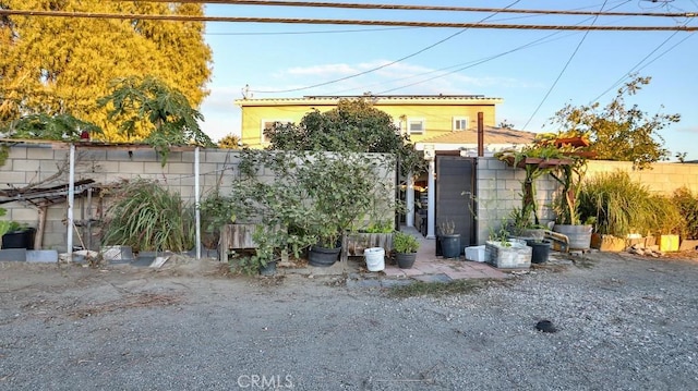 view of rear view of property