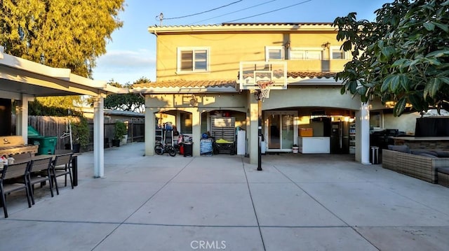 back of house featuring a patio