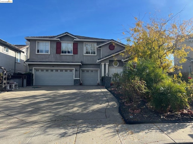 front facade featuring a garage