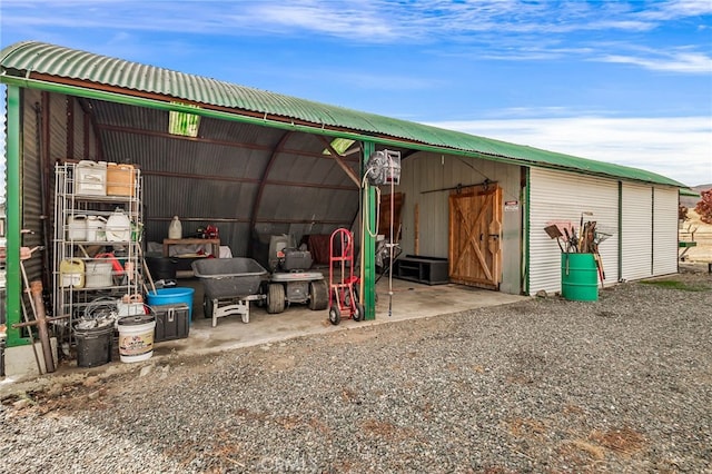 view of outbuilding