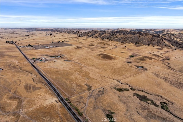 aerial view with a rural view