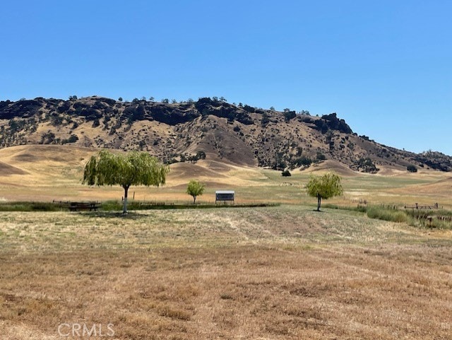 property view of mountains with a rural view