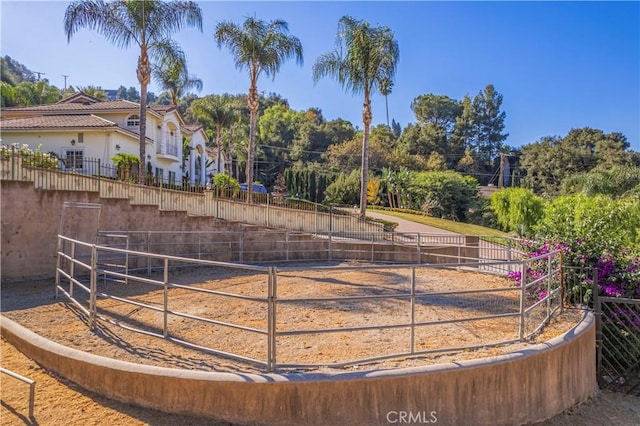 view of horse barn