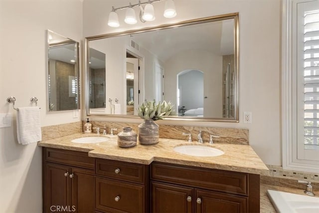 bathroom with vanity