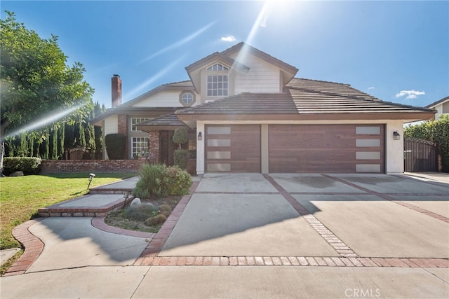 view of front of house with a front yard