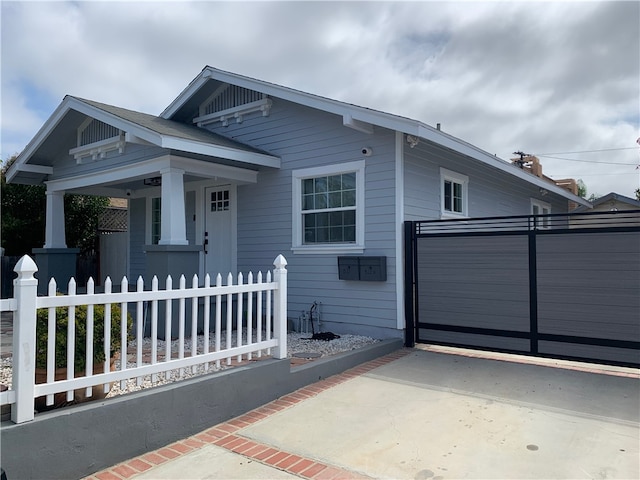 view of front of home