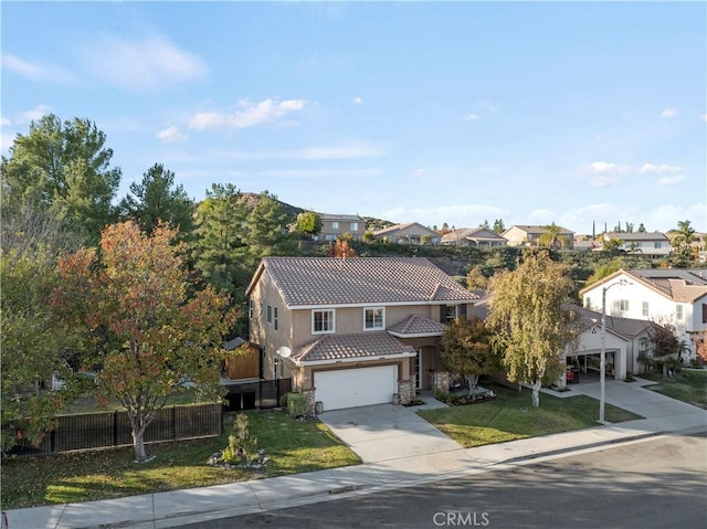 view of front of property with a front yard