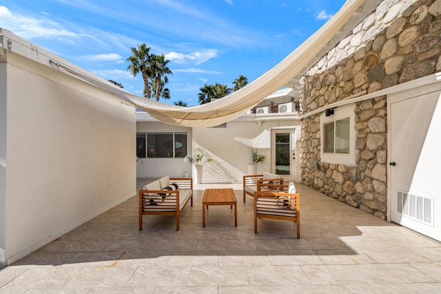 view of patio / terrace featuring an outdoor hangout area