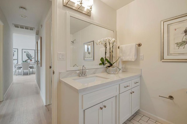 bathroom with vanity