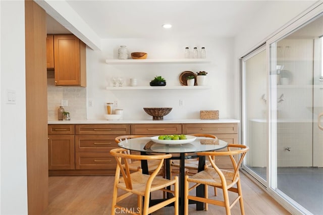 interior space featuring light hardwood / wood-style floors