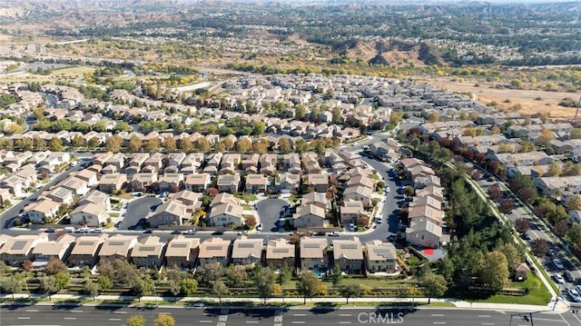 drone / aerial view with a residential view