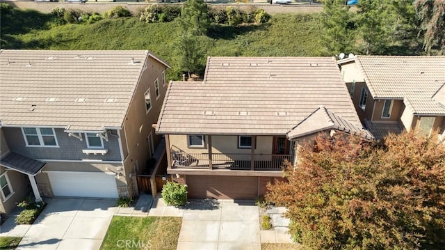 birds eye view of property