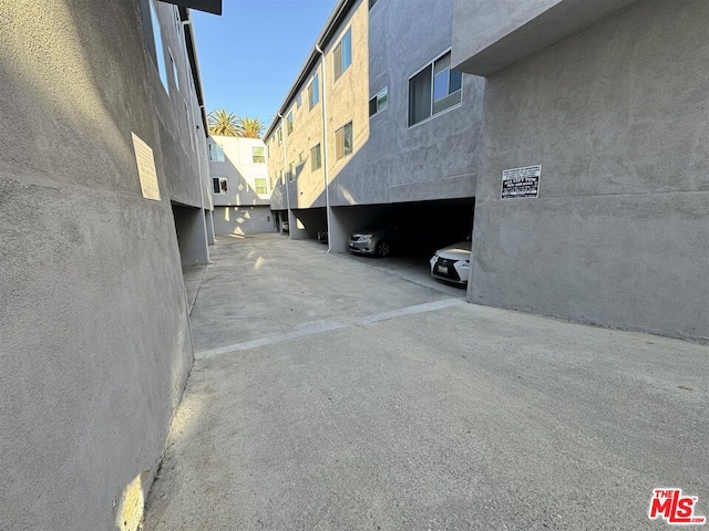 view of car parking