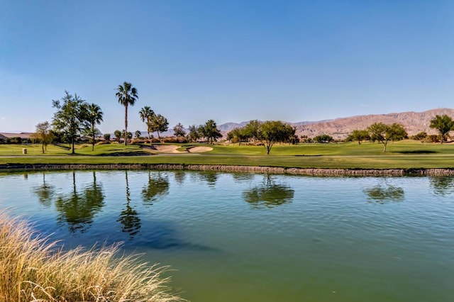 view of water feature featuring a mountain view