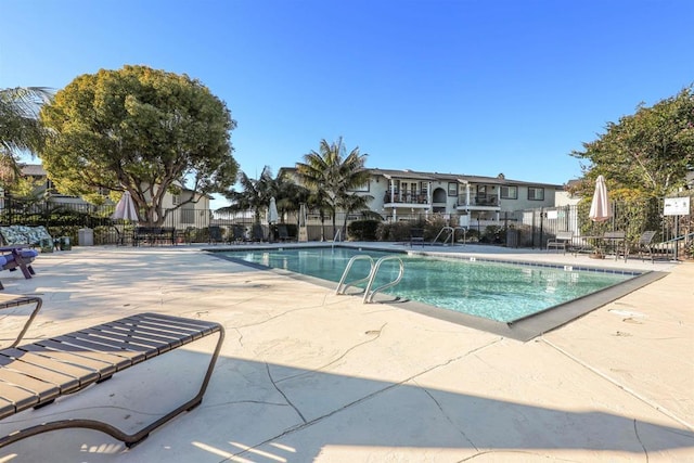 view of pool with a patio