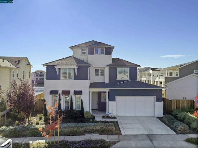 view of front property featuring a garage