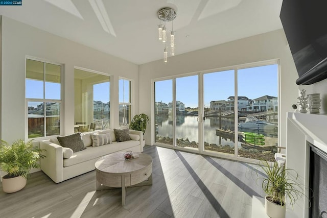 view of sunroom / solarium