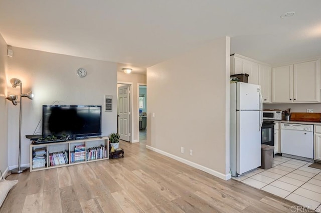 interior space featuring light hardwood / wood-style flooring