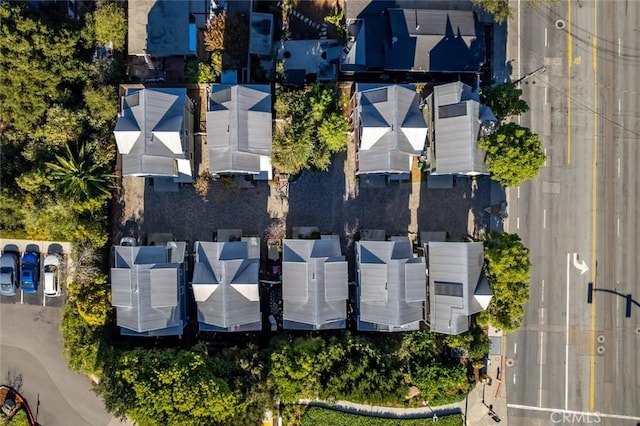 drone / aerial view with a residential view