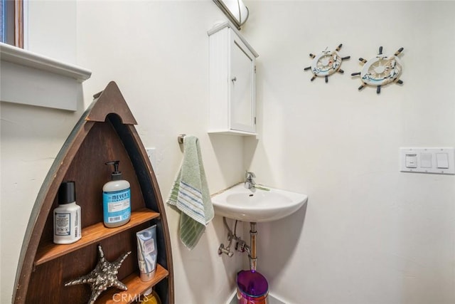 bathroom with a sink