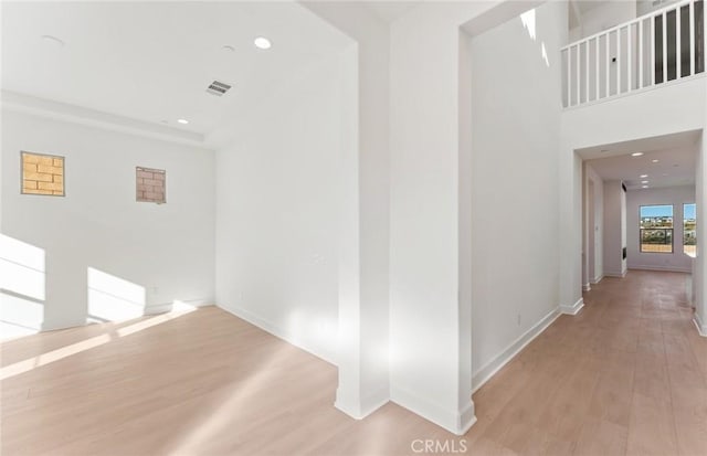 hallway featuring light hardwood / wood-style floors