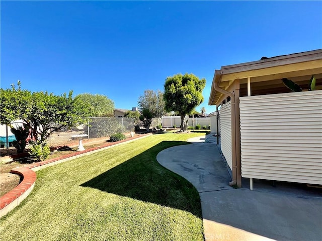 view of yard featuring a patio area