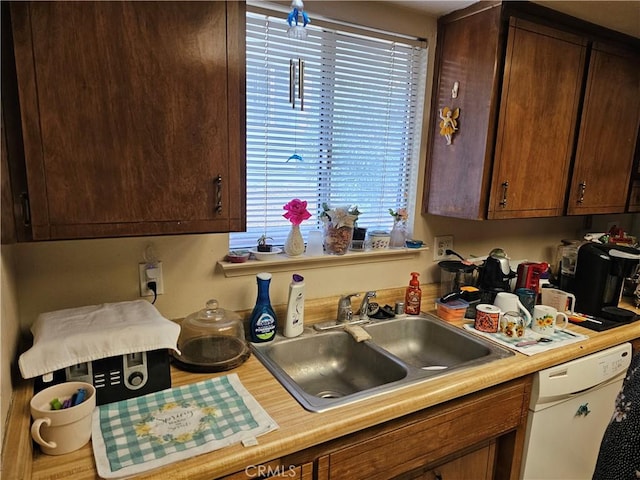 kitchen with dishwasher and sink