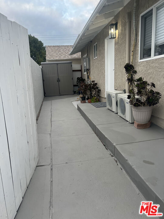 view of patio with ac unit