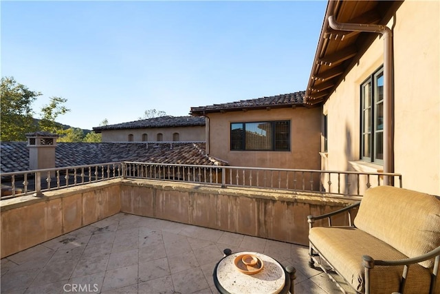 view of patio / terrace featuring a balcony