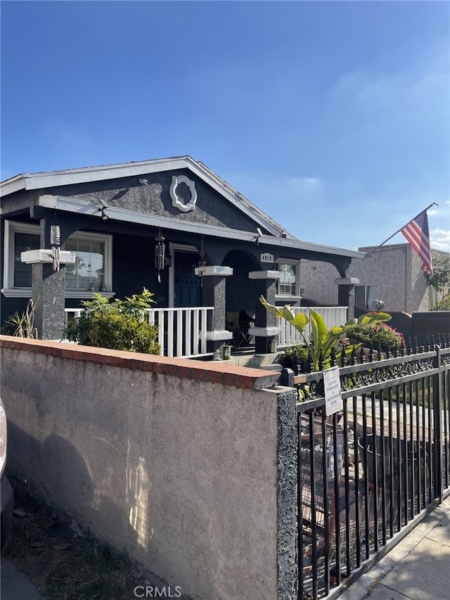 view of front of house with a porch