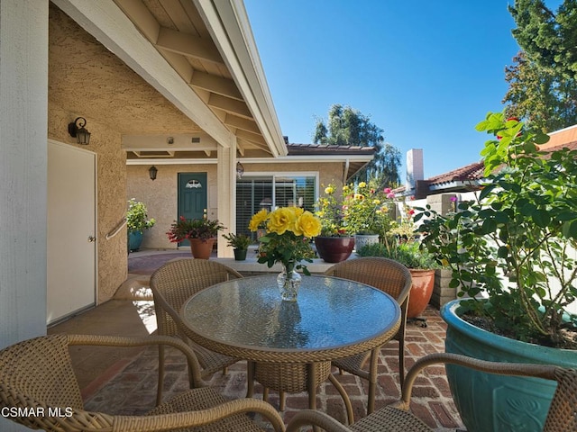 exterior space with a patio