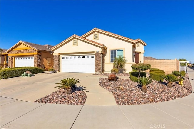 view of front of home featuring a garage