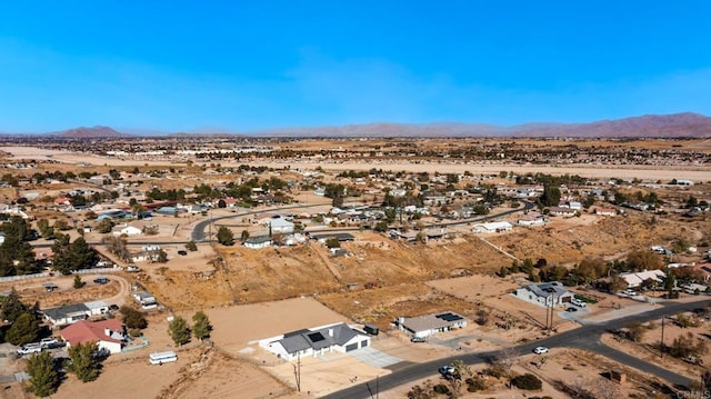 bird's eye view featuring a mountain view