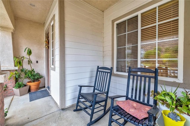 view of patio / terrace with a porch