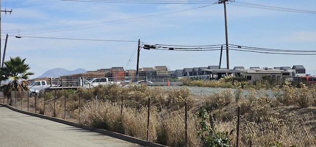 view of road featuring a mountain view