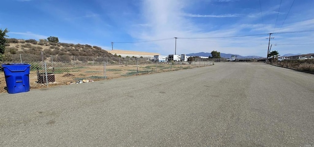 view of street featuring a mountain view