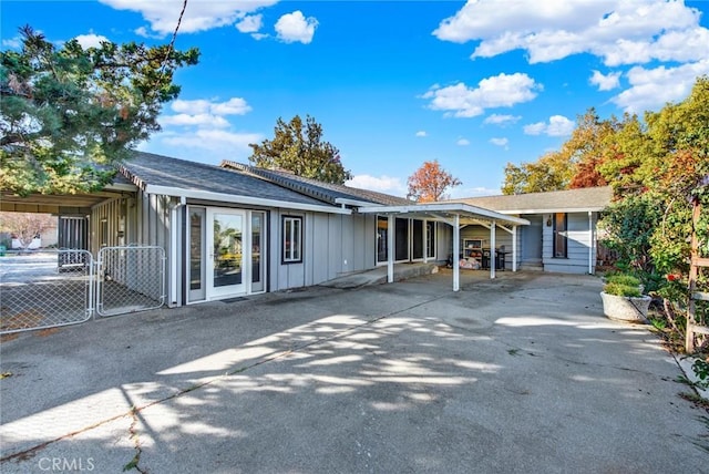 view of back of property