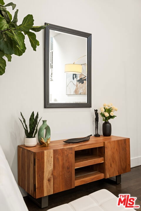 interior details with hardwood / wood-style floors