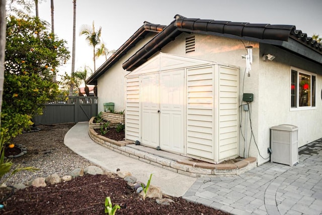 view of outbuilding