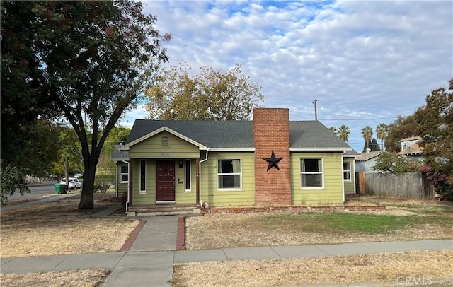 view of bungalow-style home