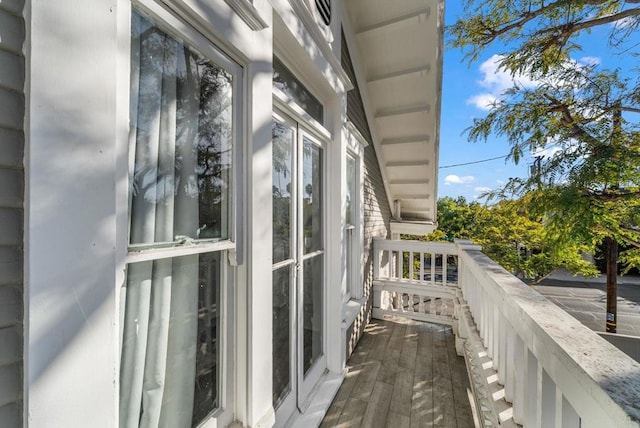 view of balcony