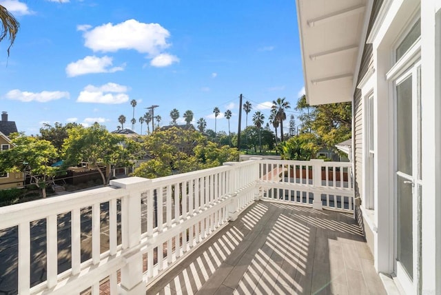 view of balcony