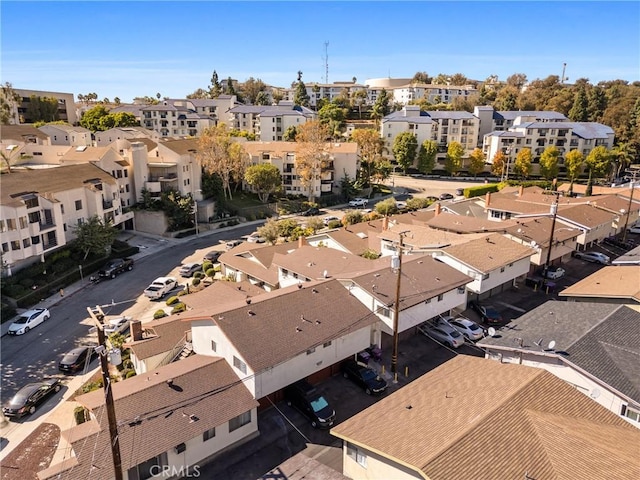 birds eye view of property featuring a residential view