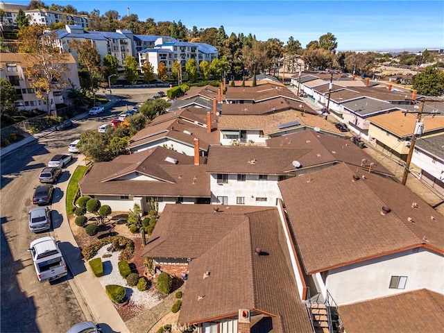 drone / aerial view with a residential view