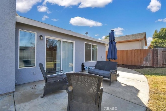 view of patio / terrace with an outdoor hangout area